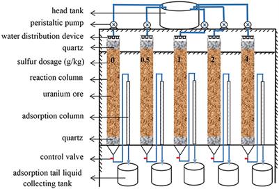 Sulfur enhancement effects for uranium bioleaching in column reactors from a refractory uranium ore